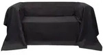 Micro-Suede Sofa&uuml;berwurf Tagesdecke Anthrazit 140 x 210 cm