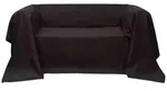 Micro-Suede Sofa&uuml;berwurf Tagesdecke Braun 140 x 210 cm