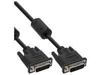 InLine® DVI-D Kabel, digital 24+1 Stecker / Stecker, Dual Link, 2 Ferrite, 10m...