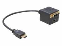 Delock - Videoadapter - HDMI männlich bis DVI-D, HDMI weiblich