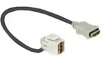 DeLOCK Keystone Module HDMI female > HDMI female 110&deg; with cable - HDMI-Kabel...