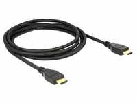 Delock Kabel HDMI A Stecker > HDMI A Stecker 4K, 1m High Speed HDMI mit Ethernet