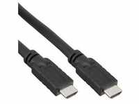 InLine® HDMI Kabel, HDMI-High Speed, Stecker / Stecker, schwarz, 15m Kabel -...