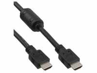 InLine® HDMI Kabel, HDMI-High Speed, Stecker / Stecker, schwarz, mit Ferrit,...