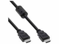 InLine® HDMI Kabel, HDMI-High Speed, Stecker / Stecker, schwarz, mit Ferrit, 3m