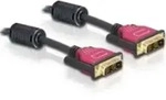 Delock Kabel DVI 24+1 Stecker > DVI 24+1 Stecker 2 m rot Metall (84345)