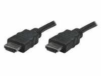 Manhattan HDMI Cable, 1080p@60Hz (High Speed), 7.5m, Male to Male, Black, Fully