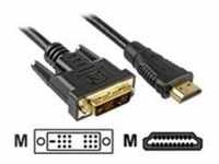 Sharkoon Adapterkabel - Single Link - HDMI männlich zu DVI-D männlich5 m