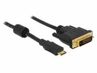 Delock Kabel Mini HDMI C Stecker > DVI 24+1 Stecker 1 m