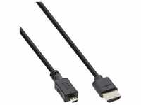 InLine® HDMI Superslim Kabel A an D, HDMI-High Speed mit Ethernet, Premium,...