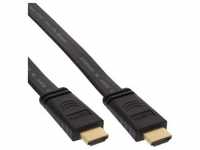 InLine® HDMI Flachkabel, HDMI-High Speed mit Ethernet, verg. Kontakte,...
