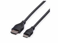 Roline HDMI High Speed Cable with Ethernet - HDMI mit Ethernetkabel - mini HDMI (M)