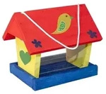 WINDHAGER Vogelhaus Bausatz inklusive Farben und Pinsel