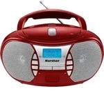 Karcher RR 5025 CD-Radio UKW AUX, CD Rot