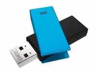 EMTEC C350 Brick 2.0 - USB-Flash-Laufwerk - 32 GB - USB 2.0 - Blau