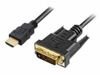 Sharkoon - Videokabel - HDMI (M) bis DVI-D (M)
