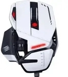MadCatz R.A.T. 6+ Gaming-Maus USB Optisch Wei&szlig;, Schwarz 11 Tasten 12000 dpi