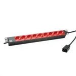 Bachmann - Steckdosenleiste (Rack - einbauf&auml;hig) - Schutzkontakt - Eingabe, Eingang