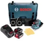 Bosch GSS 18V-10 Akku Schwingschleifer 18V + 2x Akku 5,0Ah + Ladeger&auml;t + L-Boxx