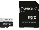 Transcend High Endurance 350V microSDXC-Karte Class 10, UHS-I inkl. SD-Adapter