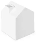 023340-660 - CASA T&uuml;cherbox in Hausform, wei&szlig;