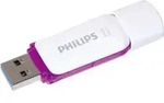 PHILIPS USB-Stick Snow lila, wei&szlig; 64 GB