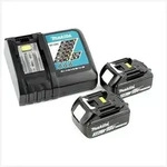Makita DHP 482 RFWJ Akku Schlagbohrschrauber 18V 62Nm + 2x Akku 3,0Ah + Makpac