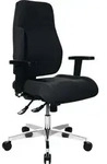 B&uuml;rodrehstuhl m.Punktsynchrontechn.schwarz 430-510mm o.Lehnen Trgf.110kg TOPSTAR
