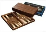 1143 - Backgammon Skeloudi, gro&szlig;, Magnetverschluss, Brettspiel aus Holz, 1-2 Spieler