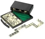 Domino, Doppel 9, Brettspiel aus Holz, 1-2 Spieler, ab 8 Jahre