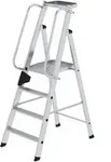 G&uuml;nzburger Steigtechnik MUNK 50084 Aluminium Stufen-Stehleiter Arbeitsh&ouml;he (max.):