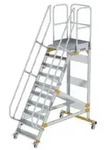 Plattformtreppe 60&deg; fahrbar Stufenbreite 800 mm 10 Stufen
