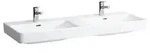 LAUFEN Doppelwaschtisch PRO S 1300x460mm m &Uuml;L 1 HL-Ausf. wei&szlig;