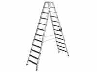 Stufen-Stehleiter alu 2x12 Stufen m. clip-step
