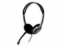3.5MM STEREO HEADSET W/NOISE CANCELLING BOOM MIC 1.8M CABLE I