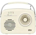 Silva Schneider Mono 1965 Kofferradio UKW AUX, USB wiederaufladbar Beige