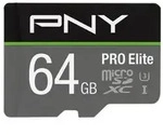 PNY PRO Elite - Flash-Speicherkarte (microSDXC-an-SD-Adapter inbegriffen)