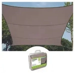 Perel Sonnensegel, wasserabweisend, 2 x 3 m, 160 g/m2, Polyester, Rechteck, Taupe