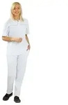 Damen Bundhose Mischgewebe reinwei&szlig; Gr&ouml;&szlig;e 36