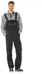 Canvas 320 Latzhose schwarz/schwarz Gr&ouml;&szlig;e 102