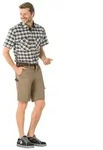 Highline Shorts khaki/braun/zink Gr&ouml;&szlig;e XXXL