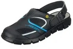 Abeba ESD-Berufsschuhe Dynamic Clog schwarz/blau Gr. 45