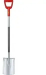 Spaten mit Tritt 73ADA005650 Blattma&szlig; 280 x 190 mm L&auml;nge 1230 mm Stiel D-Griff