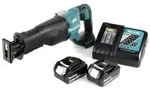 Makita DJR 187 RT Akku Recipros&auml;ge 18 V Brushless S&auml;bels&auml;ge + 2x 5,0 Ah Akku...