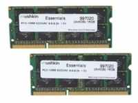 Mushkin SO-DIMM 16GB DDR3 Essentials - 16 GB - 2 x 8 GB - DDR3 - 1333 MHz -