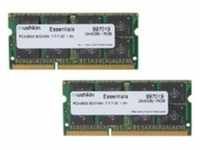Mushkin SO-DIMM 16GB DDR3 Essentials - 16 GB - 2 x 8 GB - DDR3 - 1066 MHz -