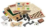 Holz Spielesammlung 10, klein, Brettspiel, ab 1 Spieler, ab 6 Jahren