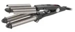 BaByliss TRIPPLE WAVER, Lockenstab, Warm, Tasten, 140 &deg;C, 220 &deg;C, Schwarz