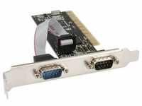 InLine® Schnittstellenkarte, 2x 9pol seriell, PCI I/O-Karten / Cardreader PCI