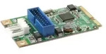InLine&reg; Mini-PCIe Karte, 2x USB 3.2 Gen.1 I/O-Karten / Frontpanel / Slotbleche